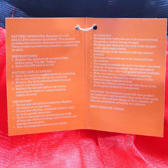 Target Hyde and Eek! | Red Tulle Light Up Holiday Costume Tutu Skirt NWT| OS - Picture 5 of 10